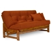 Arden Wood Futon Frame (Full or Queen Size) - Armless Minimalist Style - NF-ARDN