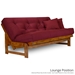 Arden Wood Futon Frame (Full or Queen Size) - Armless Minimalist Style - NF-ARDN