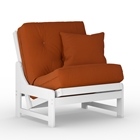 Arden Studio White Chair & Cushion Set