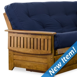 Brentwood Futon Frame and Mattress Set - Heritage Finish 