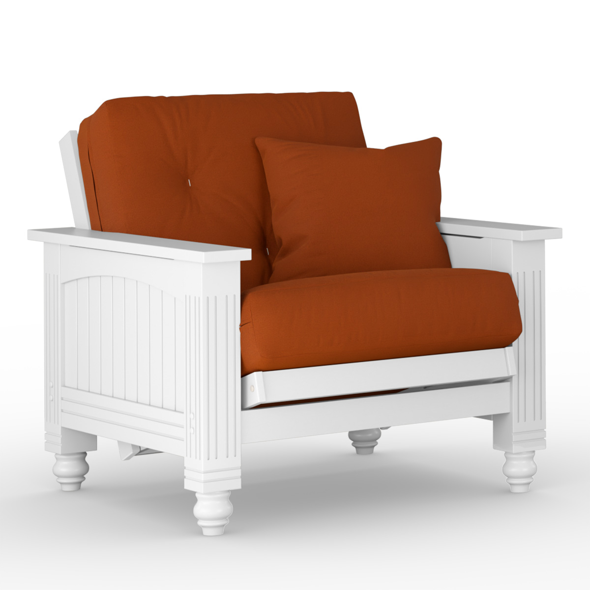 Cottage Studio White Chair & Cushion Set 