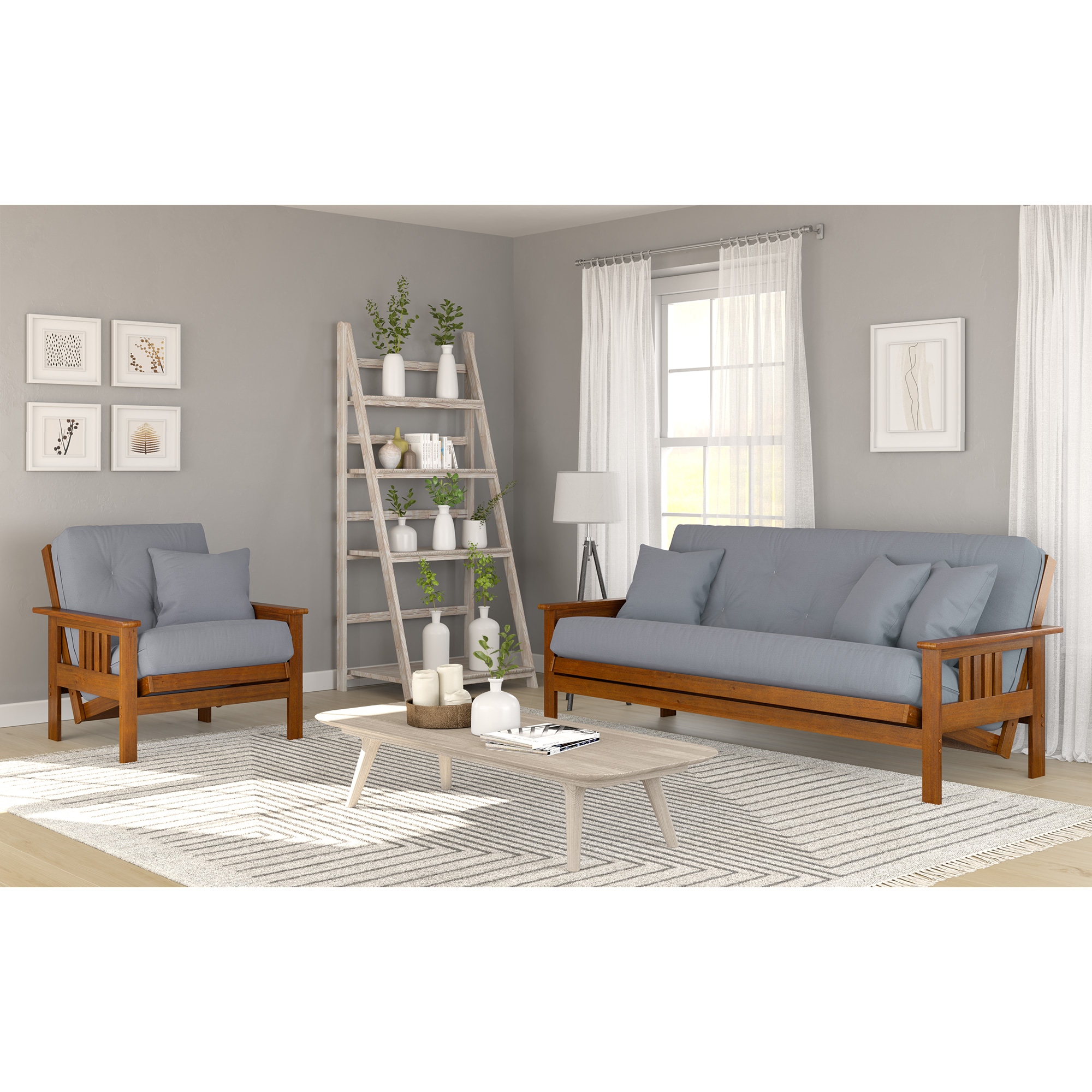 Stanford Studio Line Queen Size Futon & Chair Roomset 