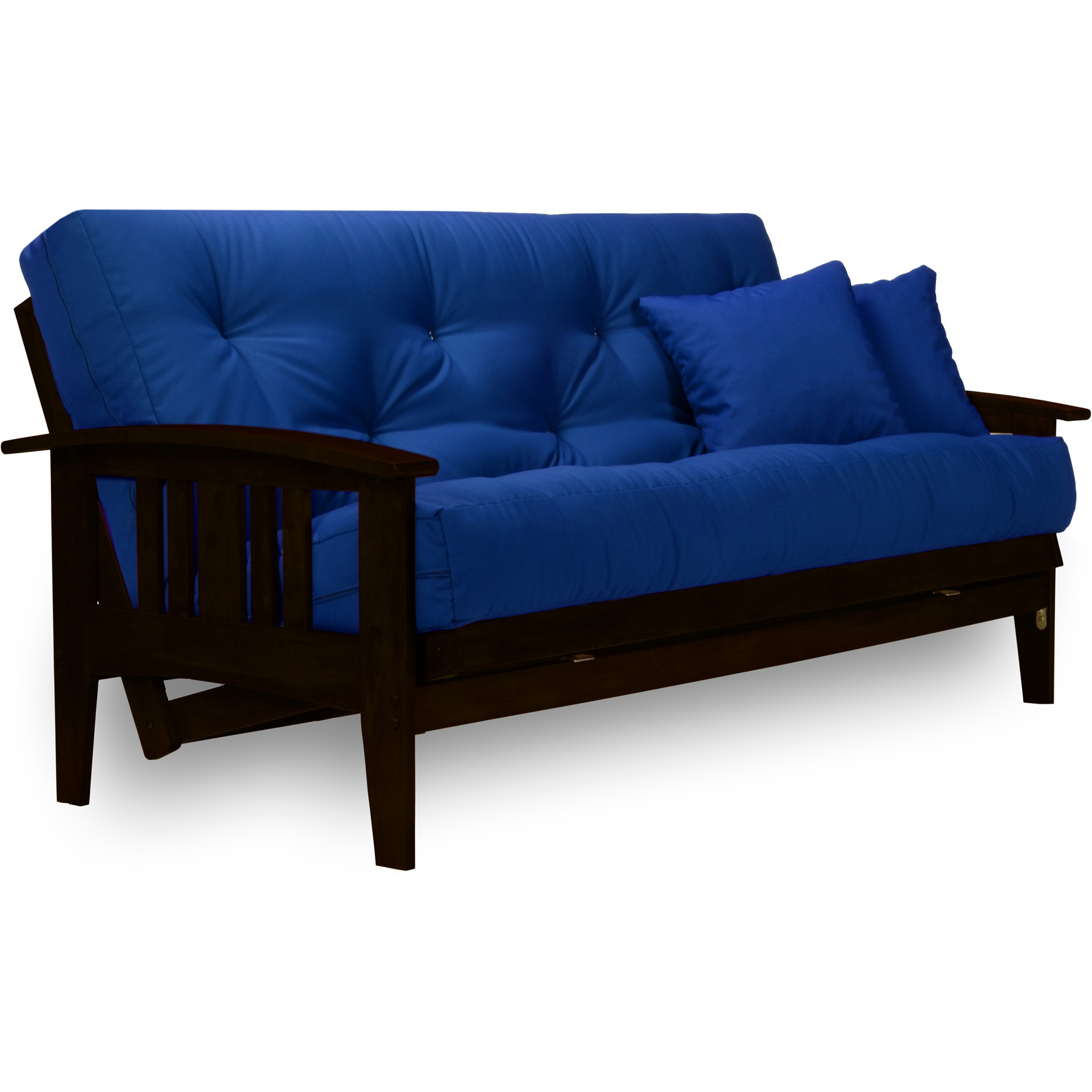 Westfield Dark Espresso Futon Frame - Solid Hardwood, Contemporary Styling 