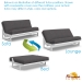 Arden Studio Line White Futon Frame & Mattress Set - NF-ARDN-SW-MOSET#