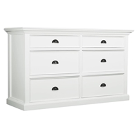 Halifax 6-Drawer Dresser - Pure White 