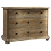 Salvaged Wood 3-Drawer Dresser - Molding, Bun Feet - PAD-SAL24