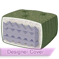 Escape 9" Chair Futon Mattress with Designer Cover 