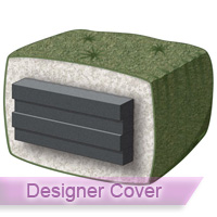 Gold 8 Full Futon Mattress with Designer Cover 