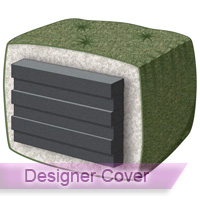 Platinum 10 Full Futon Mattress with Designer Cover 