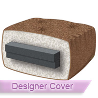 Silver 6 Full Futon Mattress with Designer Cover 