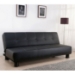 Cosmo Black Leather Look Convertible Sofa Bed - RTA-P3500-BK