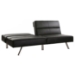 Fitz Black Leather Look Splitback Convertible Sofa Bed - RTA-P3502-BK