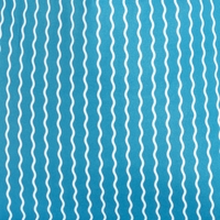 Serpentine Stripe Cerulean Futon Cover 