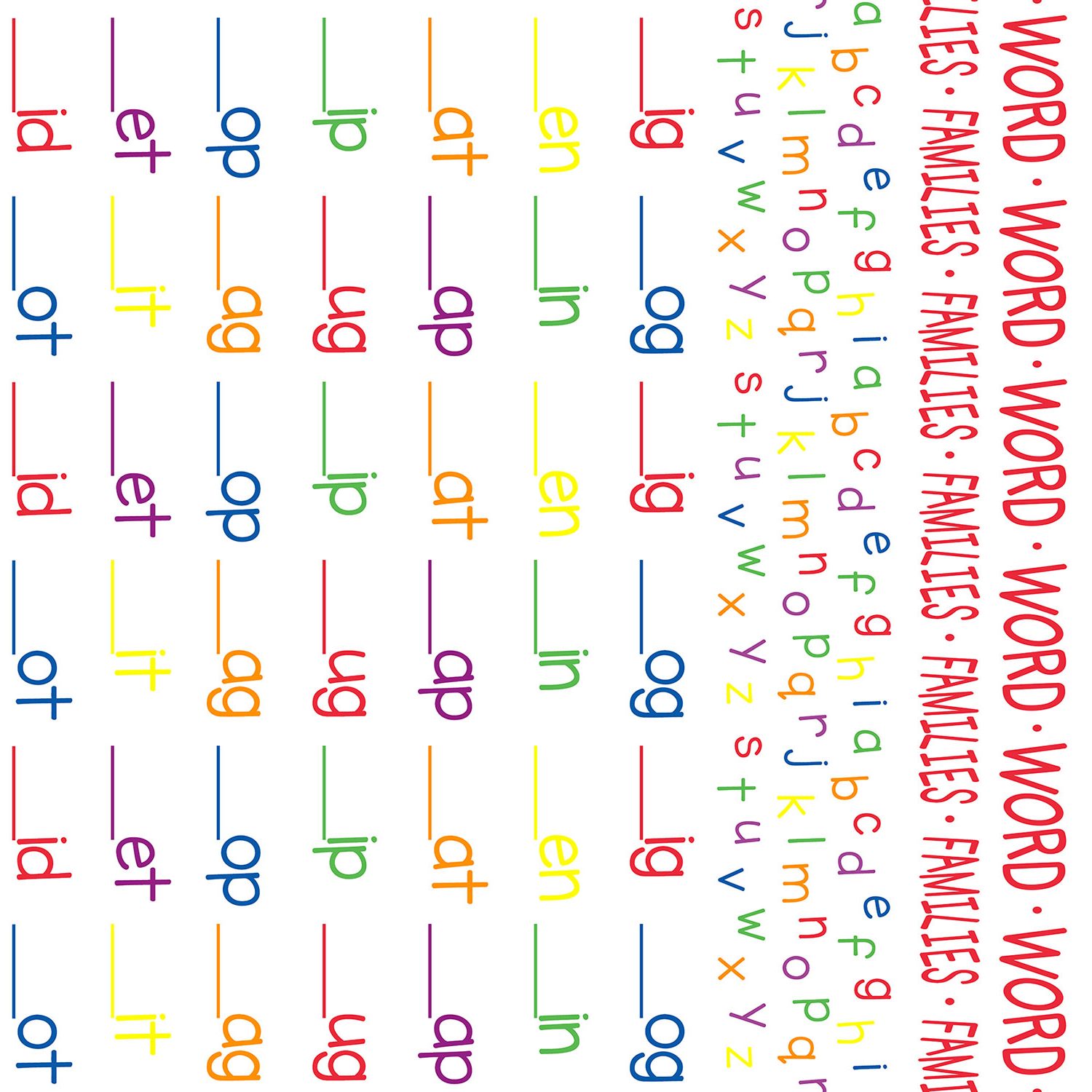 Word Families Futon Cover 
