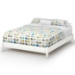 Step One Platform Bed in White - SS-3050