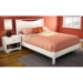 Step One White Platform Bed with Headboard - SS-3050-BED-SET