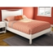 Step One White Platform Bed with Headboard - SS-3050-BED-SET