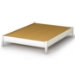 Step One White Platform Bed with Headboard - SS-3050-BED-SET