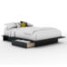 Step One Black Storage Bed with Headboard - SS-3107217-3107270