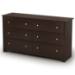 Vito 6-Drawer Dresser in Chocolate - SS-3119010