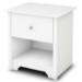 Vito Single Drawer Nightstand in White - SS-3150062