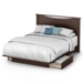 Step One Chocolate Storage Bed with Headboard - SS-3159217-3159270
