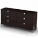 Cacao Modern 6-Drawer Dresser - SS-3259010