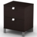Cacao Modern 2-Drawer Nightstand - SS-3259060