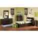 Cacao Twin Size Bookcase Bed in Chocolate - SS-3259080-3259098