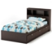 Cacao Twin Size Bookcase Bed in Chocolate - SS-3259080-3259098