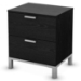 Flexible Black Oak 2-Drawer Nightstand - SS-3347060