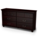 Noble Traditional Dresser in Dark Mahogany - SS-3516010