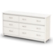 Vendome Whitewash Dresser with 6 Drawers - SS-3810010