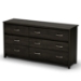 Vendome 6-Drawer Ebony Dresser - SS-3887010