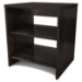 Spirit Ebony End Table with 2 Open Storage Compartments - SS-4377630