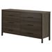Gravity Double Dresser - 6 Drawers, Gray Maple - SS-9036010