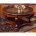 Canterbury Cocktail Table with Etched Glass Insert - SSC-QA350C