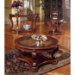 Canterbury Cocktail Table with Etched Glass Insert - SSC-QA350C