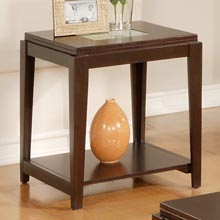 Ice End Table with Square Top 