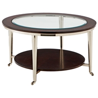 Norton Contemporary Cocktail Table with Casters 