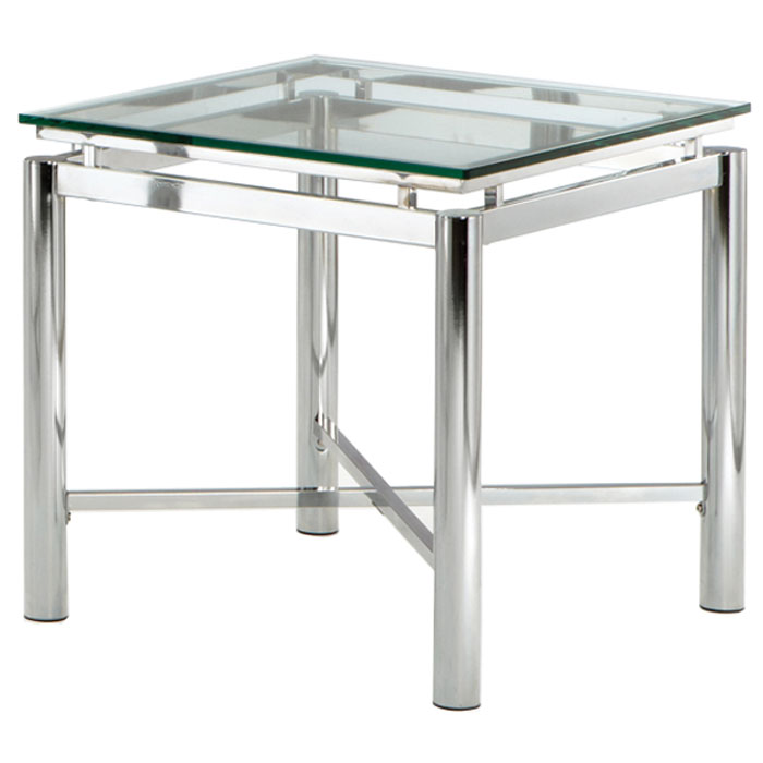 Nova End Table with Chrome Legs 