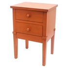 2 Drawers Wood Cabinet - Orange