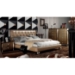 Armani Xavira Gold Leather Bed - VIG-AW227-180-BED