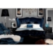 Armani Xavira Blue Velvet Fabric Bed - VIG-AW229-180-BED