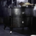 Armani Xavira Gothic Black Lacquer Nightstand - VIG-AW315-61-NS