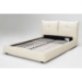 Simone Leather Platform Bed in Ivory - VIG-B75-BED
