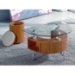 Reese Contemporary C-Shaped End Table with Stool - VIG-C200-ET