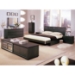 Capri Wenge Platform Bed with Storage - VIG-CAPRI-BED