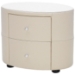 Simone Leather Nightstand in Ivory - VIG-B75-NS
