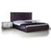Eva Purple Fabric Tufted Platform Bed - VIG-402-BED